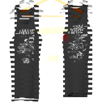 ヴィンテージ クラシック 誕生 1956 70歳の誕生日 レトロ バイク タンクトップ - Kawaiitshirt