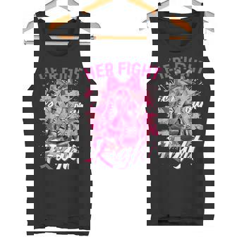 乳がん Her Fight Is Our Fight 乳がんグローブ タンクトップ - Kawaiitshirt