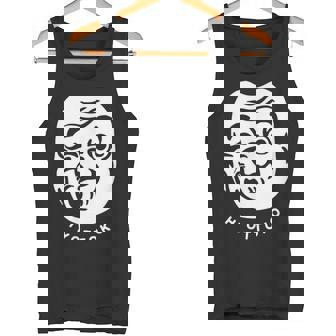 伝統的な日本のマスク、ひょっとこ様式デザイン。 タンクトップ - Kawaiitshirt