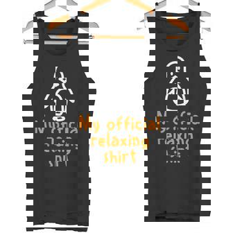 公式ペンギンリラックスタイムジョークミニマル癒し タンクトップ - Kawaiitshirt