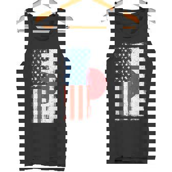 半日半 アメリカ国旗 日米ルーツ タンクトップ - Kawaiitshirt