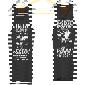 地理教師 地理学者 世界地図 学習史 タンクトップ - Kawaiitshirt