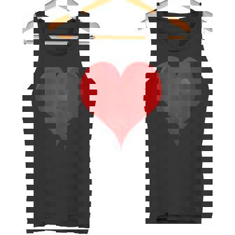 大きな赤いハート タンクトップ - Kawaiitshirt