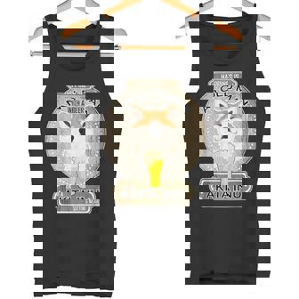 幸せはビールを持つ老人にあり 秋田犬 タンクトップ - Kawaiitshirt