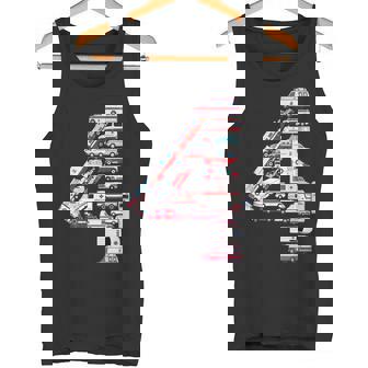 救急車 テーマ 4歳の誕生日 キッズ 男の子 4歳 タンクトップ - Kawaiitshirt