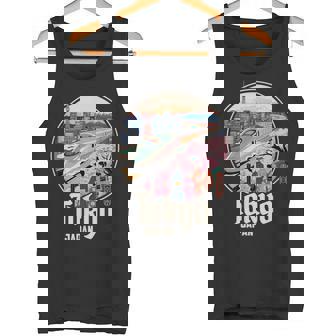 東京 日本 新幹線 さくら 富士山 漢字 お土産 タンクトップ - Kawaiitshirt