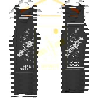 無限宇宙ステーション 衛星 宇宙 ヴィンテージ レトロ コスモス Infinitepacetationtar タンクトップ - Kawaiitshirt