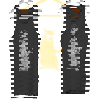 猫エアギター タンクトップ - Kawaiitshirt