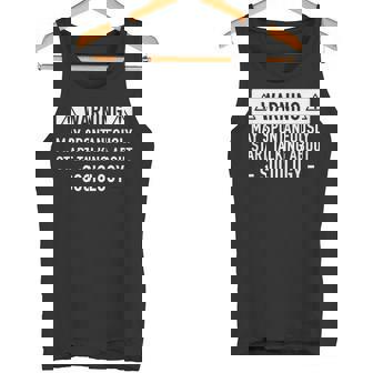 社会学を愛する人への面白いギフト。 タンクトップ - Kawaiitshirt