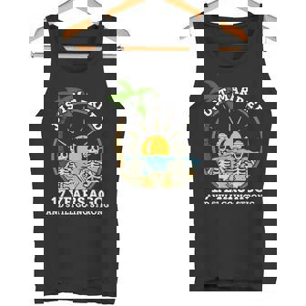 結婚記念日 カップル 結婚17年前 スケルトン タンクトップ - Kawaiitshirt