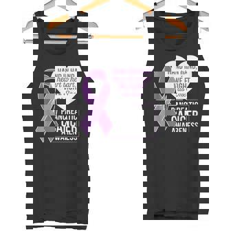 膵臓がん啓発 ハートトゥハート パープルリボン タンクトップ - Kawaiitshirt