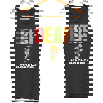 補聴器 耳障がいサポート 聴覚障害者への意識 長袖tシャツ タンクトップ - Kawaiitshirt