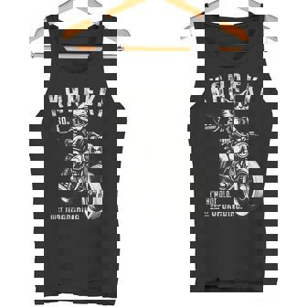 還暦祝い バイク好き 猫好き 父 男性 クラシックバイク 60歳 I'm Not Old Just Upgrading タンクトップ - Kawaiitshirt