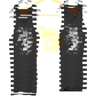 鯉 黒金 アクアリウム ニシキゴイ 観賞魚 イラスト タンクトップ - Kawaiitshirt