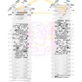 Alfombra De Juego Para Coche Pista De Carreras En La Parte Posterior Lindo Día Del Padre Camiseta sin mangas - Regaloses