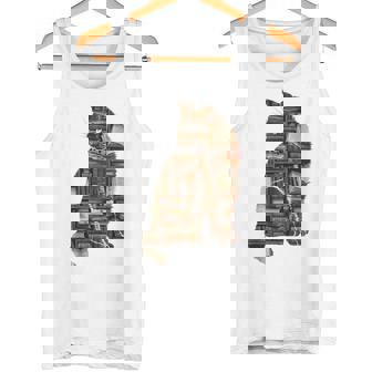 Amoureux De Livresilhouette De Chat Lecture Et Amoureux Des Chats Débardeur e - Cadeauxyz