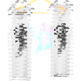 Arte De Perro Acuarela Galaxia Para Amantes De Los Perros Camiseta sin mangas - Regaloses