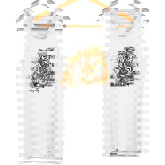 Bengala Tigre Pintado A Mano In Mangas Camiseta sin mangas - Regaloses