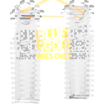 Blue And Gold Game Day Group For High School Football Tank Top | Mazezy