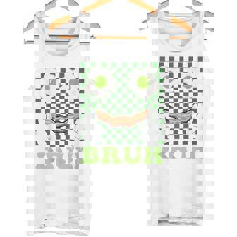 Bruh Green Face Eggs And Bacon Ham 朝食 聖パトリックズ タンクトップ - Kawaiitshirt