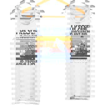 I Like Coffee And Moutain Biking And Maybe Three People Tank Top | Mazezy