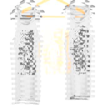 Country Outlaw Western Southern Cowboy USA Patriotic Flag Tank Top | Mazezy