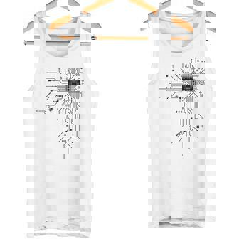 CPU Chip Circuit Pcb Tech Lovers Computer Science Tank Top | Mazezy