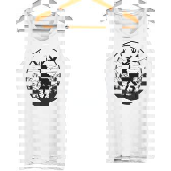 Drapeau Camouflage Chasse Cerf Orange Drapeau Camouflage Chasse Cerf Orange Débardeur e - Cadeauxyz