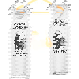 El Tiempo Pasado Con Perros Y Guitarras Nuncae Pierde Camiseta sin mangas - Regaloses