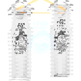 I Fish So I Don't Choke People Sayings Fishing Tank Top | Mazezy