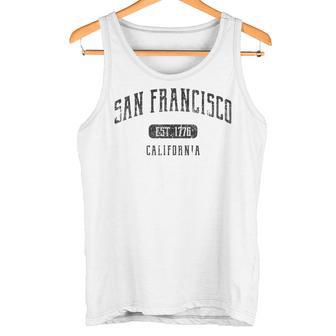An Francisco California Diseño Deportivo Desgastado Camiseta sin mangas - Regaloses
