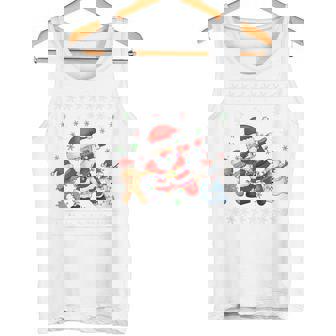 Dabbinganta Christmas おかしいdabサンタクロースクリスマス タンクトップ - Kawaiitshirt