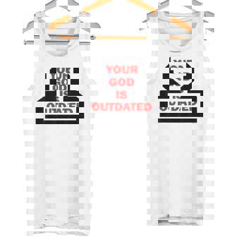 Your God Is Outdated Paganism Goth Metal Dark Ambient Music Tank Top | Mazezy