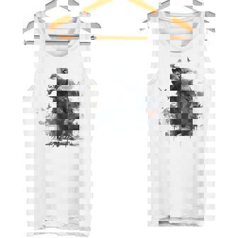 Gorilla Lover アートワーク 鳥 動物 モチーフ ゴリラ タンクトップ - Kawaiitshirt