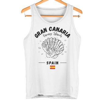Gran Canariahell Bandera España Almeja España Islas Canarias Camiseta sin mangas - Regaloses