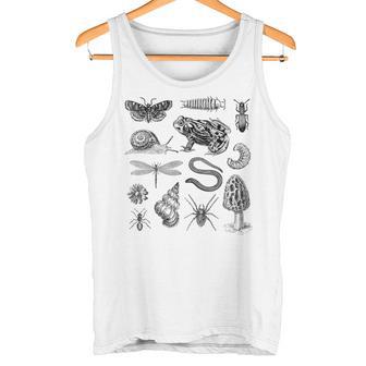 Grenouille Champignon Escargot Insecteintage Biologie Amoureux De La Nature Débardeur e - Cadeauxyz