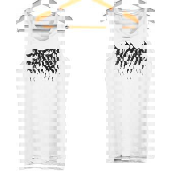 Groom But In DeathMetal Font Heavy Music Wedding Day Tank Top | Mazezy