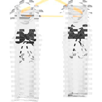 Halloween Nurse Bow With Spiderwebs And Stethoscope Tank Top Tank Top | Mazezy