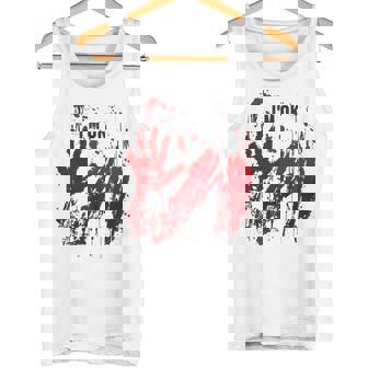 I'm Ok シャツ 血まみれ シャツ 手 血のはね 血 ステンド タンクトップ - Kawaiitshirt