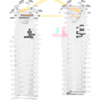 Italie Italie Drapeau Humain Lettre I Et T Italie Italie Bleu Débardeur e - Cadeauxyz