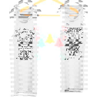It's Never Too Early For Christmas Music Teacher Tank Top | Mazezy