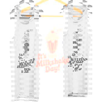 It’s Milkshake Day Dessert Sweet Drink Diner Americana Shake Tank Top | Mazezy