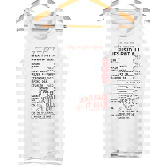 Jesus Paid It All Gospel Receipt Romans 6 Tank Top | Mazezy