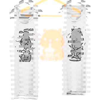 Kawaii Capybara Boba Bubble Tea Lindo Anime Niñas Niños Adolescentes Camiseta sin mangas - Regaloses