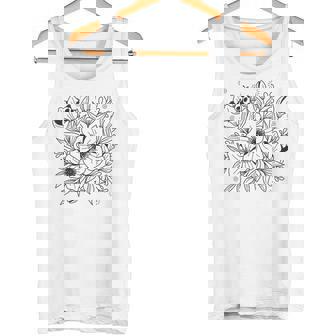 Livre De Coloriage Pour Adulte Motif Fleurs Et Coccinelle Débardeur e - Cadeauxyz