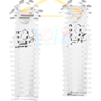 Love Baseball 野球 ギャク パロディ 名言 ジョーク タンクトップ - Kawaiitshirt