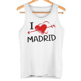 I Love Madrid Heart Arrow City Españaiaje Español Camiseta sin mangas - Regaloses