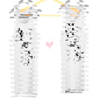 M & N カップル イニシャル 結婚式 記念日 新築祝い タンクトップ - Kawaiitshirt