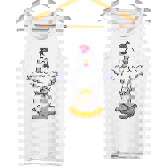 Meditación De Pollo Mejor Retroimpresión De Yoga Camiseta sin mangas - Regaloses