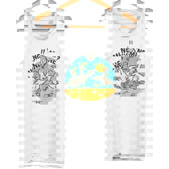 Mine Seagull Beach Volleyball Graphic Tank Top | Mazezy